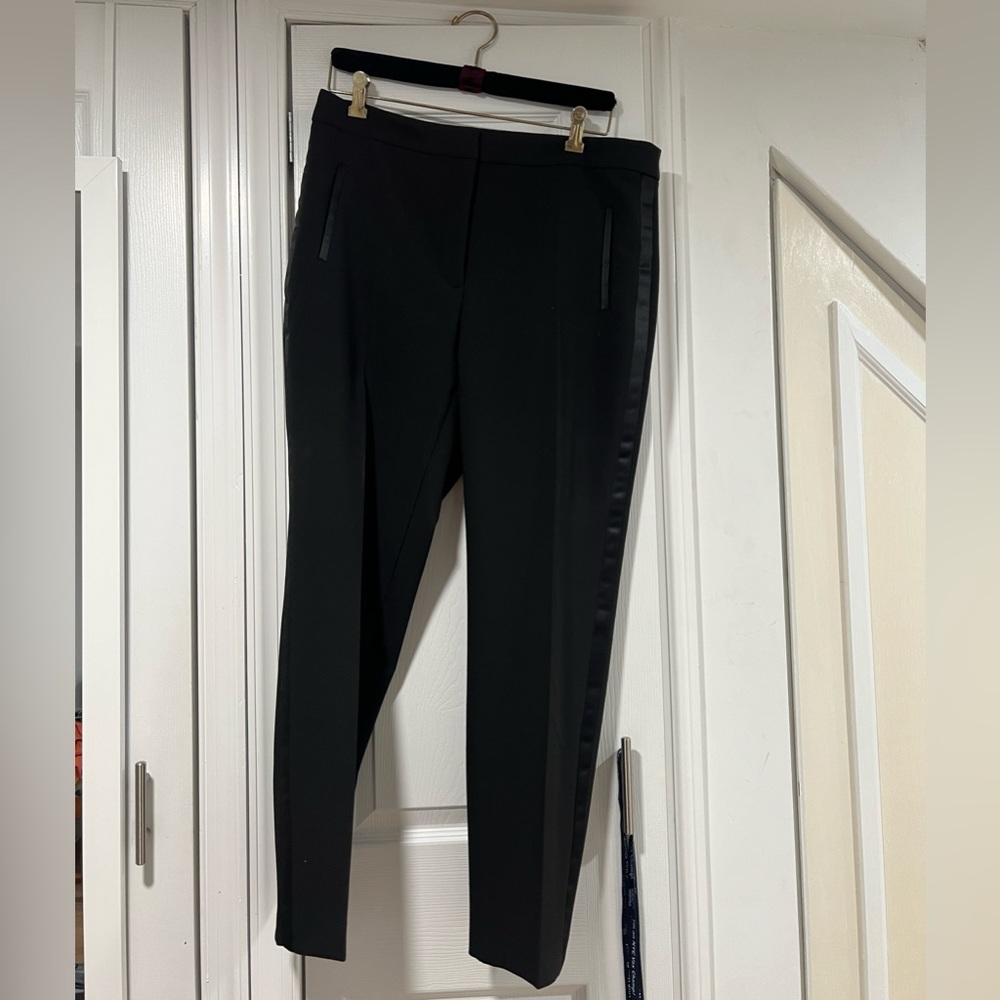Zara Satin Side Tuxedo Pants